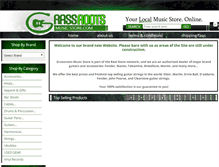 Tablet Screenshot of grassrootsmusicstore.com